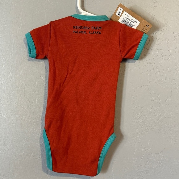 NWT - Lazy One Red Moose Baby Onesie - Picture 3 of 4
